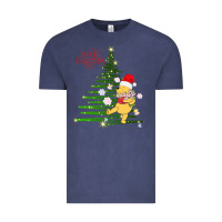 Vintage Denim Winnie The Pooh- Merry christmas Vintage Tee - artisFamous