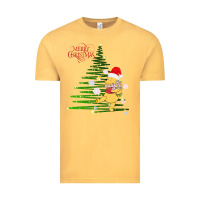 Vintage Mustard Winnie The Pooh- Merry christmas Vintage Tee - artisFamous