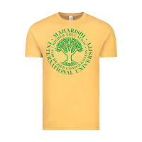 Vintage Mustard Maharishi International College Vintage Tee - artisFamous