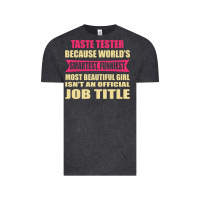 Vintage Black taste tester funniest isn't a jobtitle Vintage Tee - artisFamous