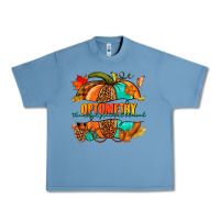 Pebble Blue optometry thankful grateful blessed pumpkin Urban Heavy Tee - NancyCooperArtShop