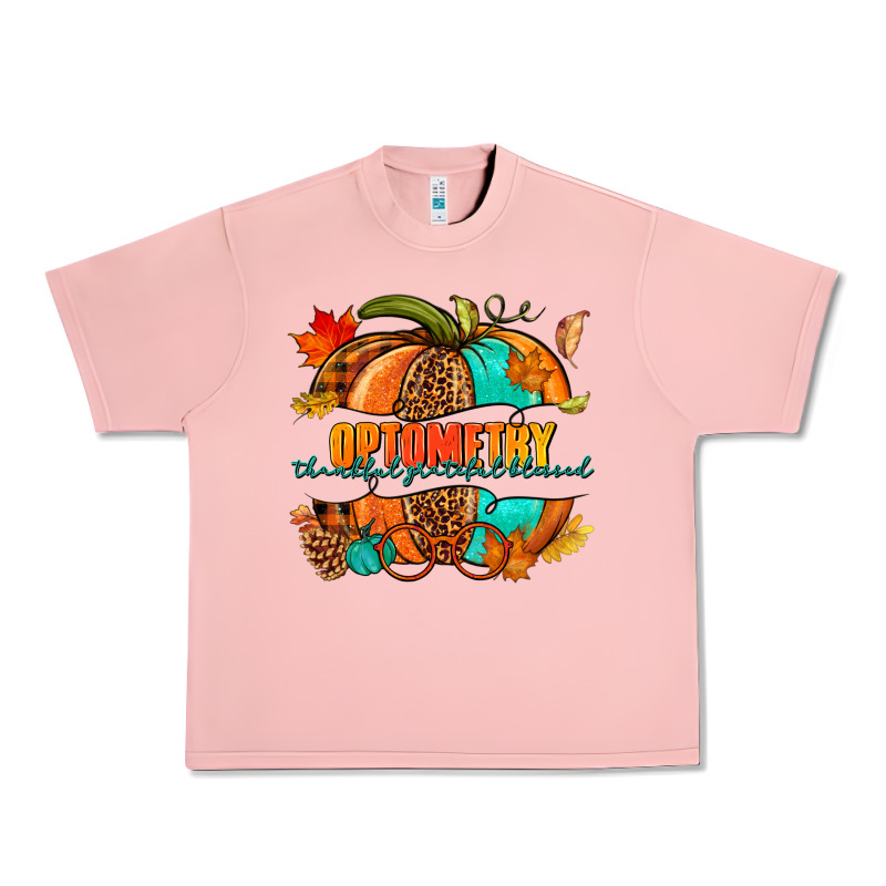 Optometry Thankful Grateful Blessed Pumpkin Urban Heavy Tee by NancyCooperArtShop | Teevron