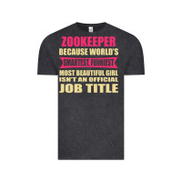 Vintage Black zookeeper funniest isn't a jobtitle Vintage Tee - artisFamous