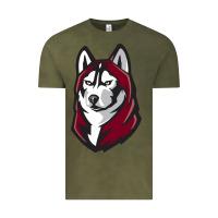 Vintage Olive bloomsburg huskies Vintage Tee - artisFamous