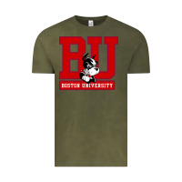 Vintage Olive boston university terriers Vintage Tee - artisFamous