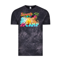 Cloud Black summer camp Vintage Tee - NancyCooperArtShop