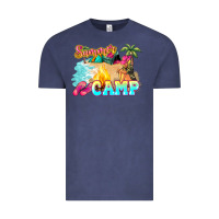 Vintage Denim summer camp Vintage Tee - NancyCooperArtShop