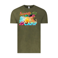Vintage Olive summer camp Vintage Tee - NancyCooperArtShop