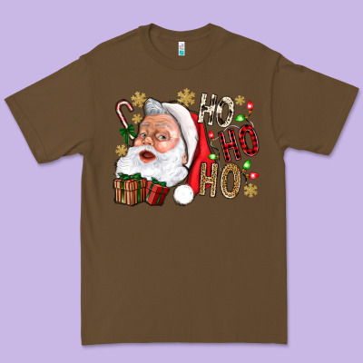 Santa Ho Ho Ho With Gift Box Premium Tee Designed By Bundleandbundleshop