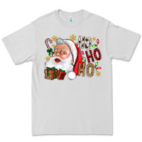 Dove Grey Santa Ho Ho Ho With Gift Box Premium Tee - BundleAndBundleShop