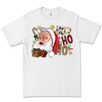 White Santa Ho Ho Ho With Gift Box Premium Tee - BundleAndBundleShop