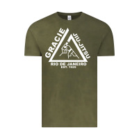 Vintage Olive gracie jiu jitsu  2 Vintage Tee - artisFamous