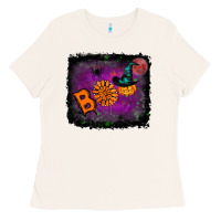Bone boo gemstone halloween pumpkin Ladies Tee - RanaPortraitStore
