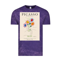 Cloud Purple pablo picasso   bouquet of peace Vintage Tee - artisFamous