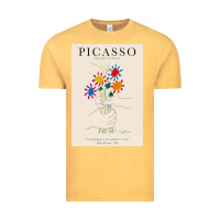Vintage Mustard pablo picasso   bouquet of peace Vintage Tee - artisFamous