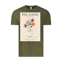 Vintage Olive pablo picasso   bouquet of peace Vintage Tee - artisFamous
