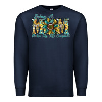 Navy being a mom makes my life complete Premium Sweatshirt - SublimationCraftShop