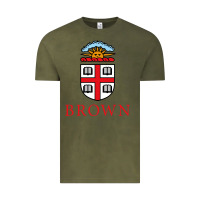 Vintage Olive brown university Vintage Tee - artisFamous
