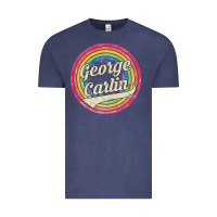 Vintage Denim george carlin   retro rainbow faded style Vintage Tee - artisFamous