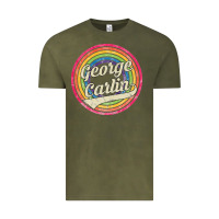 Vintage Olive george carlin   retro rainbow faded style Vintage Tee - artisFamous