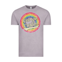 Vintage Zinc george carlin   retro rainbow faded style Vintage Tee - artisFamous