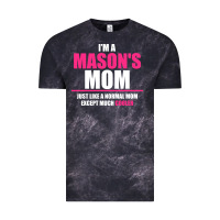 Cloud Black i'm a mason's  mom just like a normal mom Vintage Tee - artisFamous