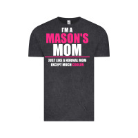 Vintage Black i'm a mason's  mom just like a normal mom Vintage Tee - artisFamous