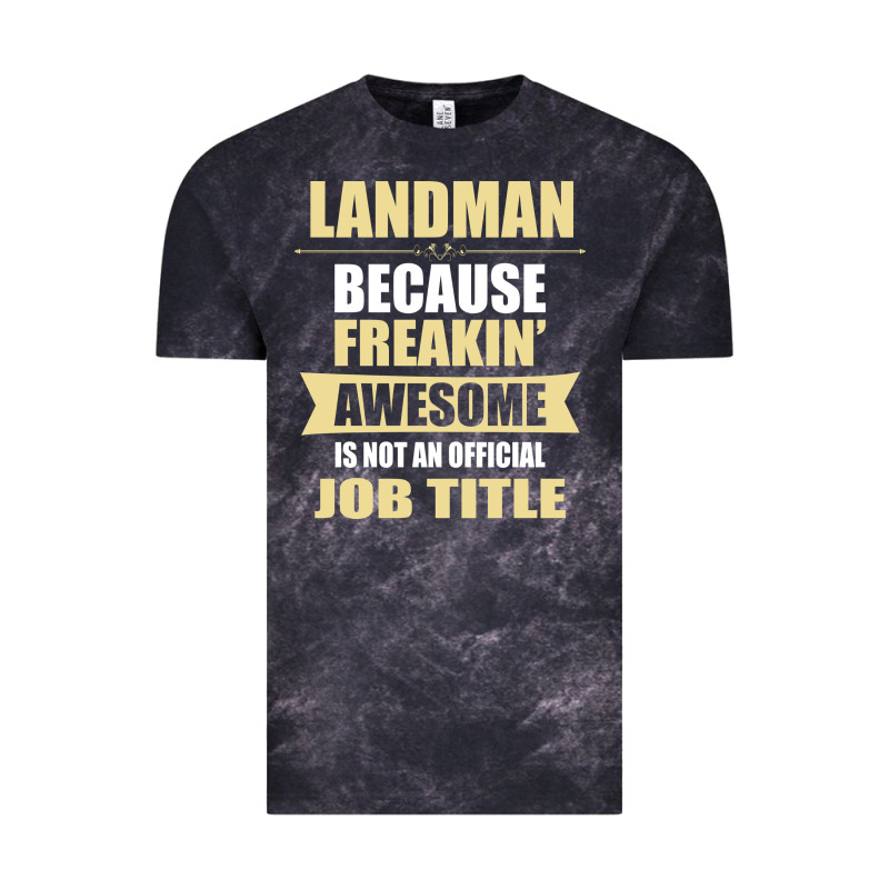 Landman Because Freakin' Awesome Isn't A Job Title Vintage Tee by artisFamous | Teevron
