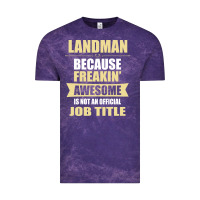 Cloud Purple landman because freakin' awesome isn't a job title Vintage Tee - artisFamous