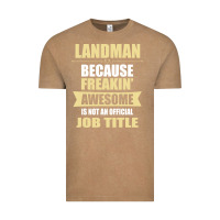 Vintage Coffee landman because freakin' awesome isn't a job title Vintage Tee - artisFamous