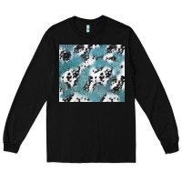 Black teal glitter and cowhide Long Sleeve Tee - TumblerDesignByShophia