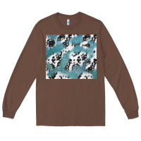 Chestnut teal glitter and cowhide Long Sleeve Tee - TumblerDesignByShophia