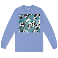 Colony Blue teal glitter and cowhide Long Sleeve Tee - TumblerDesignByShophia