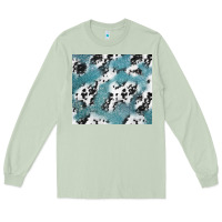 Matcha teal glitter and cowhide Long Sleeve Tee - TumblerDesignByShophia