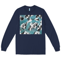 Navy teal glitter and cowhide Long Sleeve Tee - TumblerDesignByShophia