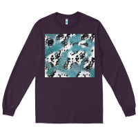 Plum teal glitter and cowhide Long Sleeve Tee - TumblerDesignByShophia