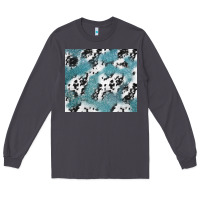 Smoke teal glitter and cowhide Long Sleeve Tee - TumblerDesignByShophia