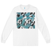 White teal glitter and cowhide Long Sleeve Tee - TumblerDesignByShophia