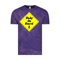 Cloud Purple baby on board Vintage Tee - artisFamous
