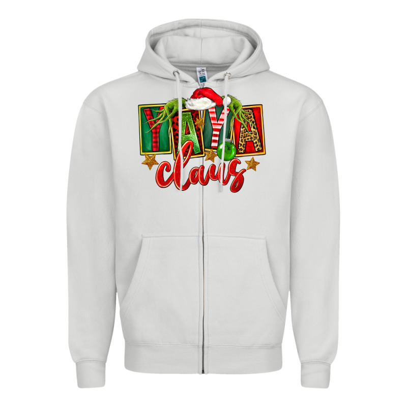 Christmas Yaya Claus Zipper Hoodie by FaDigitalArtStudio | Teevron