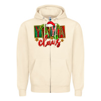 Sandshell Christmas Yaya Claus Zipper Hoodie - FaDigitalArtStudio
