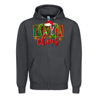 Smoke Christmas Yaya Claus Zipper Hoodie - FaDigitalArtStudio