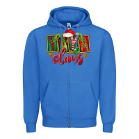 True Royal Christmas Yaya Claus Zipper Hoodie - FaDigitalArtStudio