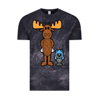 Cloud Black rocky and bullwinkle Vintage Tee - artisFamous