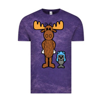 Cloud Purple rocky and bullwinkle Vintage Tee - artisFamous