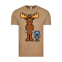 Vintage Coffee rocky and bullwinkle Vintage Tee - artisFamous