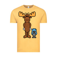 Vintage Mustard rocky and bullwinkle Vintage Tee - artisFamous