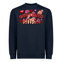 Navy One loved nana Valentine's Day Heavyweight Sweatshirt - FaDigitalArtStudio