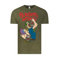 Vintage Olive municipal waste new Vintage Tee - artisFamous