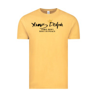 Vintage Mustard Rest in Peace Young Dolph Vintage Tee - artisFamous